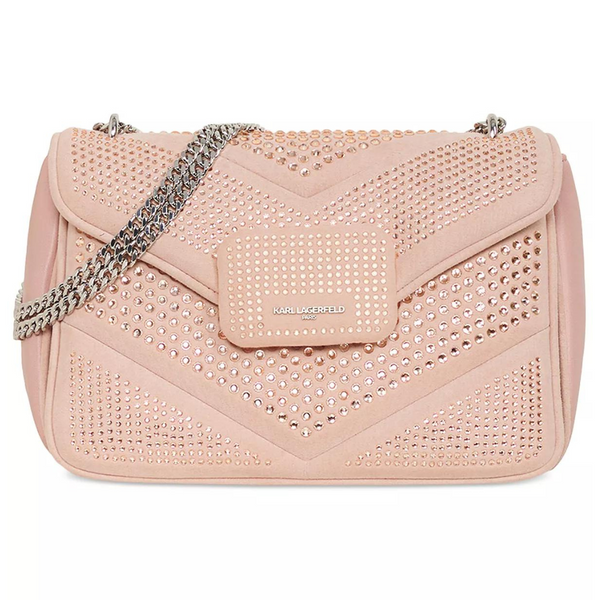 KarlLagerfeld Paris Fleur Small Embellished Shoulder Bag