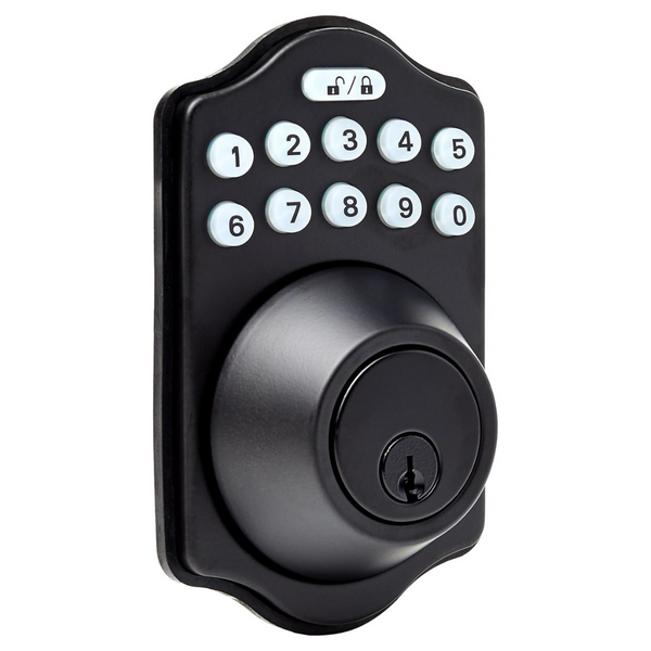 Amazon Basics Electronic Keypad Deadbolt Keyed Entry Door Lock