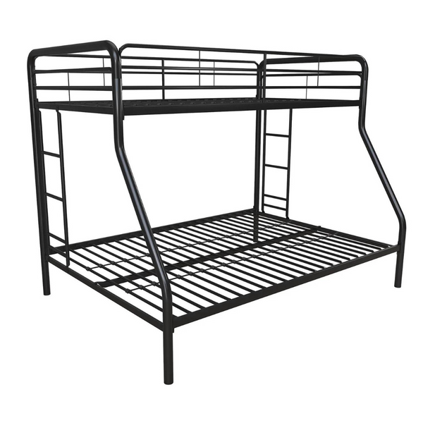 DHP Twin-Over-Full Bunk Bed With Metal Frame And Ladder