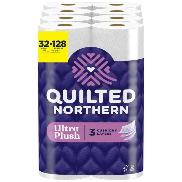 64-Count Quilted Northern 3-Ply Ultra Plush Mega Rolls Toilet Paper