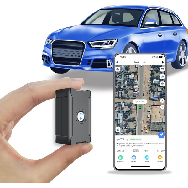 Wanwaytech 4G LTE Mini GPS Tracker For Vehicles With App