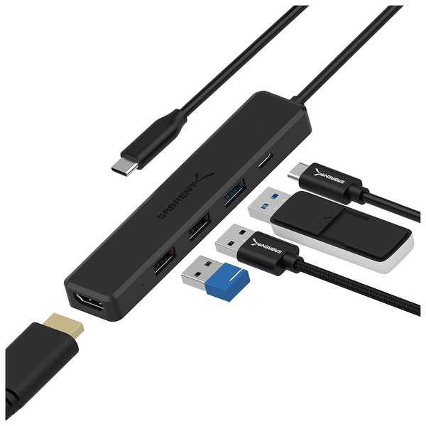 Sabrent 5-Port USB Type-C Hub With 4k HDMI