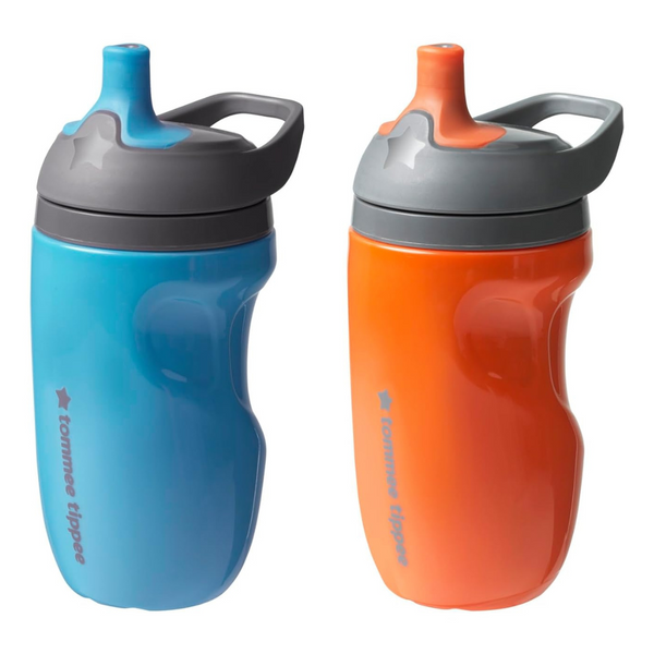 2-Count Tommee Tippee Insulated Toddler Water Bottle With Handle, 9oz