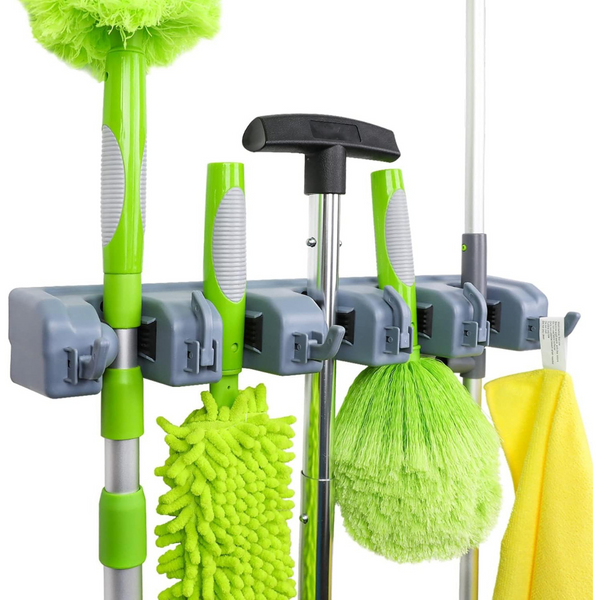 Amazon Basics Broom Holder & Garden Tool Organizer