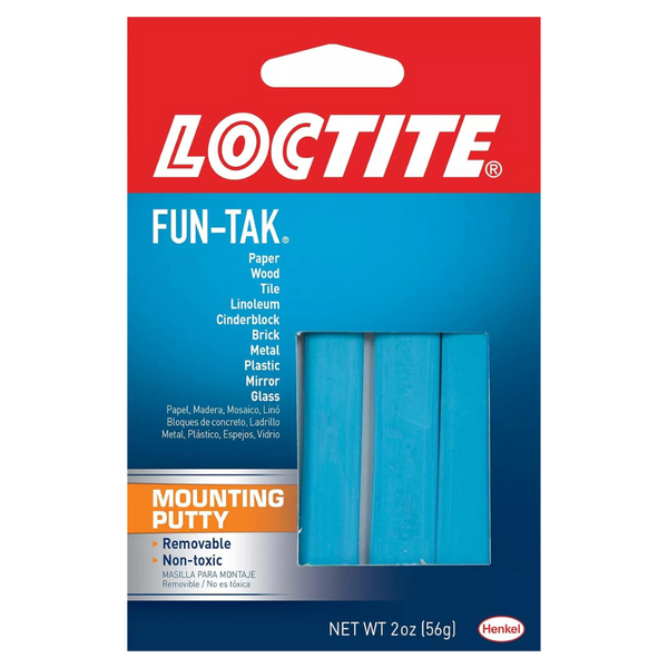 Loctite Fun-Tak Mounting Putty 2-Ounce (Single, Blue)