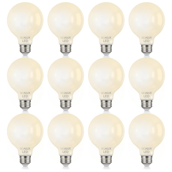 12-Pack Sigalux A19 LED Light Bulb