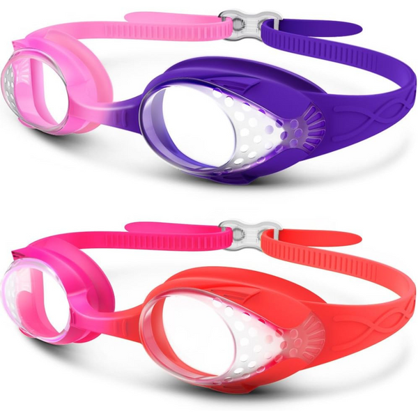 2-Pack OutdoorMaster Kids Swim Goggles With Adjustable Strap (Various)