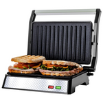 Ovente 1000W Thermostat Control Electric Indoor Panini Press Grill