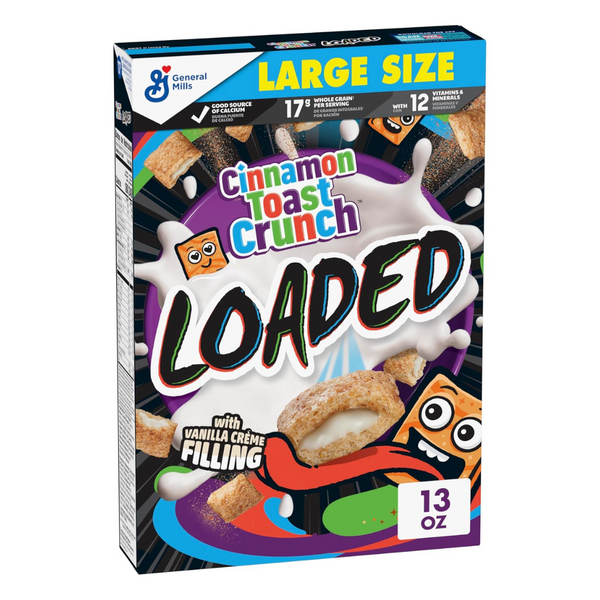 Cinnamon Toast Crunch Loaded Cereal with Vanilla Creme Filling (13 Oz)