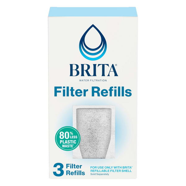 3-Count Brita Refillable Filter Refill Packs for Pitchers & Dispensers