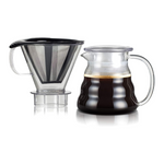 Bodum Melior Pour Over Borosilicate Glass Coffee Dripper, 20oz