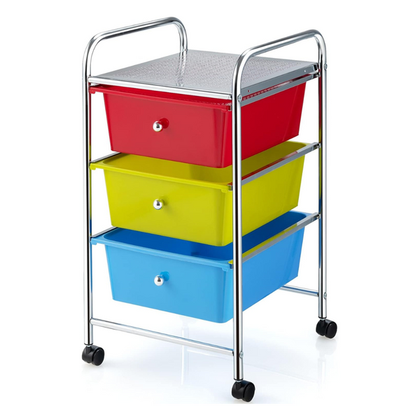 Giantex 3 Drawer Storage Container Bins With Wheels