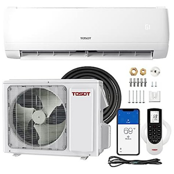 Tosot 9,000 BTU Wifi Enabled Ductless Mini-Split Air Conditioner