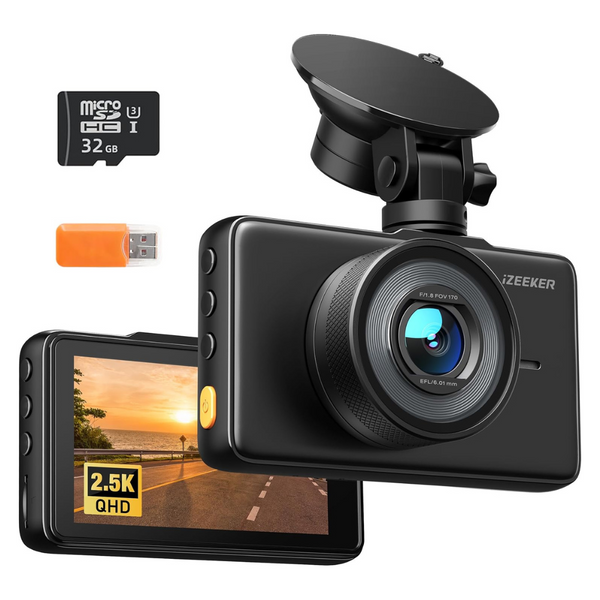 1080p Full HD 3" LCD Display Dash Camera With Night Vision & Parking Mode