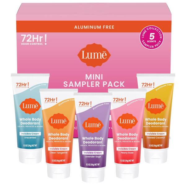 5-Pack Lume Whole Body Deodorant Sampler