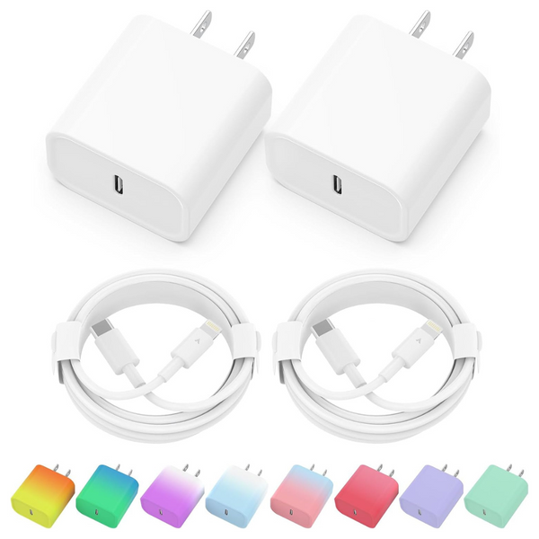 iPhone Charger, 2 Pack 20w PD USB C Wall Fast Charger Adapter