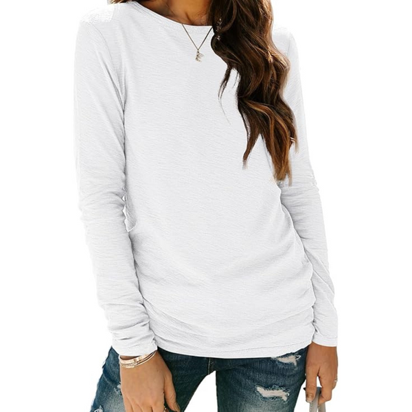 Automet Women's Long Sleeve Round Neck T-Shirts