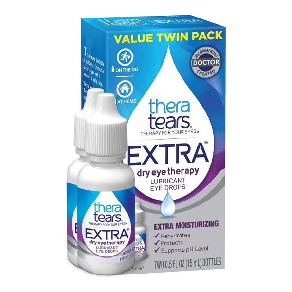 2-Count 0.5-Oz TheraTears Extra Dry Eye Therapy Lubricating Eye Drops