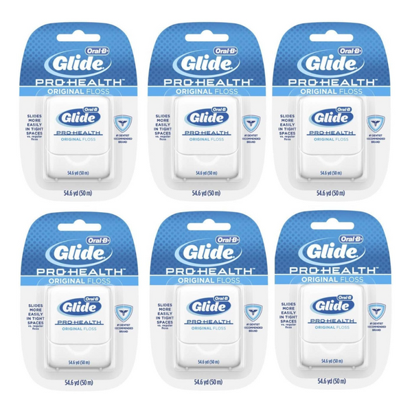 6-Pack Oral-B Glide Pro-Health 50m Dental Floss (Original)