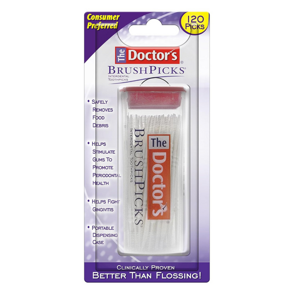 120-Count The Doctor's BrushPicks Interdental Toothpicks