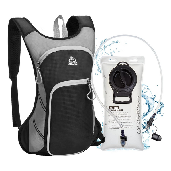 Upgraded Leak Proof Hiking Hydration Backpack W/ 2L TPU Water Bladder