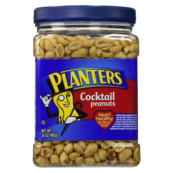 Planters Salted Cocktail Plant-Based Protein Peanuts (2.19 Lb Jar)