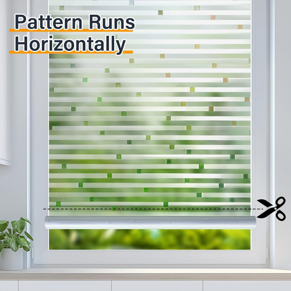 17.5" x 78.7" Frosted Glass Window Privacy Film