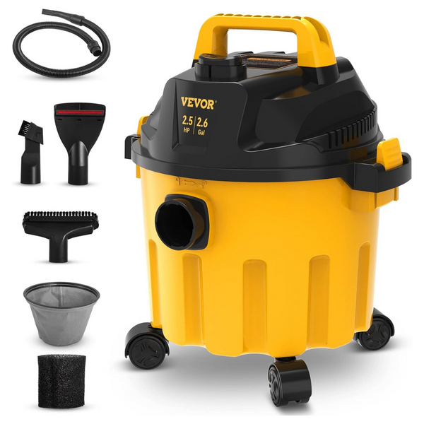 Vevor 2.6 Gallon, 2.5 Peak HP, 3 In 1 Blowing Function Wet Dry Vac