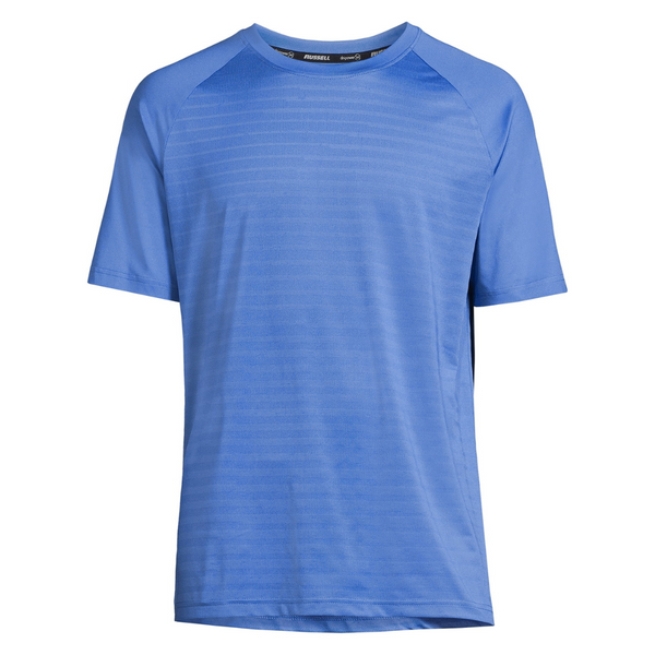 Russell Men's And Big Men's Active Asymmetrical Striped T-Shirts