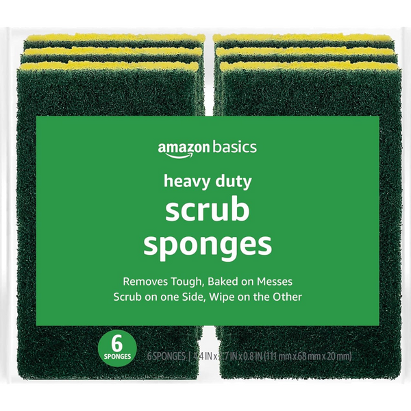 Amazon Basics Heavy Duty Sponges (6 Count)