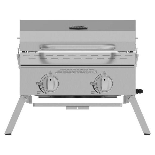 Expert Grill 2 Burner Tabletop Propane Gas Grill (Stainless Steel)