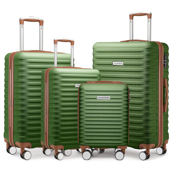 4-Piece Expandable Luggage Sets With Spinner Wheels (Only 24" & 28")