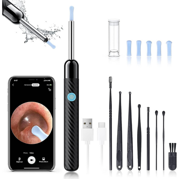 8-Piece Leiput Earwax Remover Tool With Camera And Light