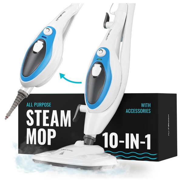 Steam Mop Cleaner ThermaPro 10-In-1 Detachable Handheld Unit