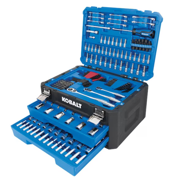 Kobalt 277-Piece Standard Metric Polished Chrome Mechanics Tool Set