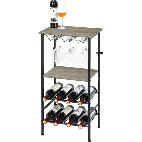 Nananardoso Wine Rack Table With Bottle Holder