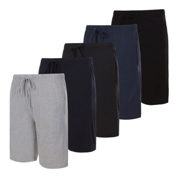 5-Pack Men's French Terry Lounge Shorts (Various)