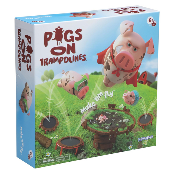 PlayMonster Kids Pigs On Trampolines Board Games