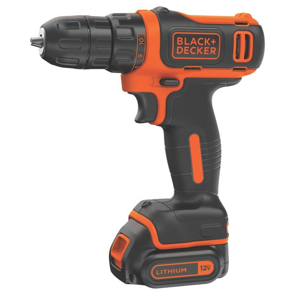 Black+Decker BDCDD12C Cordless Drill/Driver Kit W/ Battery & Charger