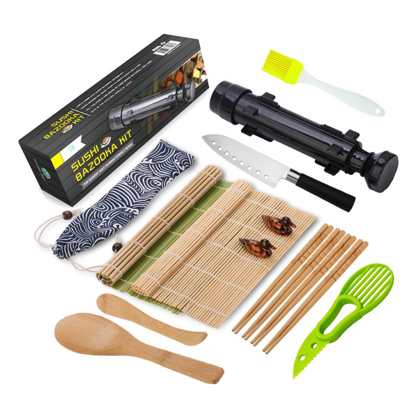 Fungyand All In One Bazooka Sushi Making Kit With Mats