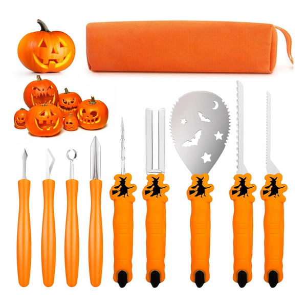 9-Piece Stainless Steel Pumpkin Carving Kit Tools