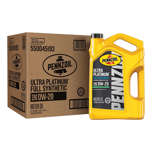 3-Pack Pennzoil Ultra Platinum Full Synthetic 0W-20 Motor Oil (5-Quart)