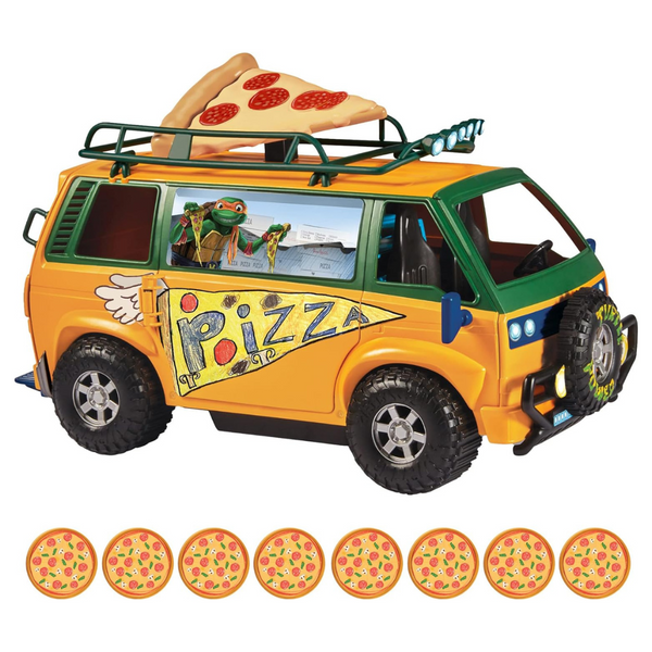 Teenage Mutant Ninja Turtles: Mutant Mayhem Pizza Fire Delivery Van Toy