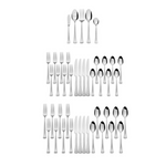 51-Piece International Silver Stainless Steel Flatware Set, Service For 8 (various)