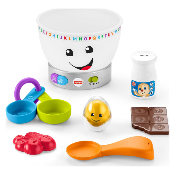 Fisher-Price Mixing Bowl Learning Toy With Pretend Food, Lights And Music