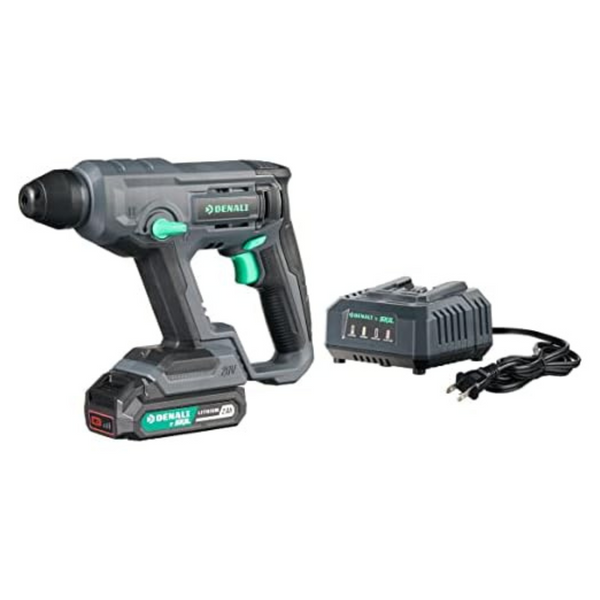 Denali By SKIL 20V Cordless Rotary Hammer Kit With 2.0Ah Lithium Battery & 2.4A Charger