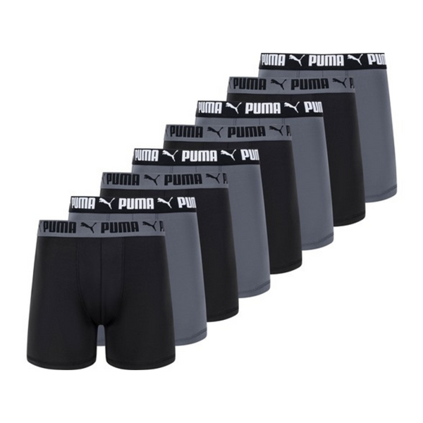 8-Pack Puma Men's Active Stretch Boxer Briefs (Various)