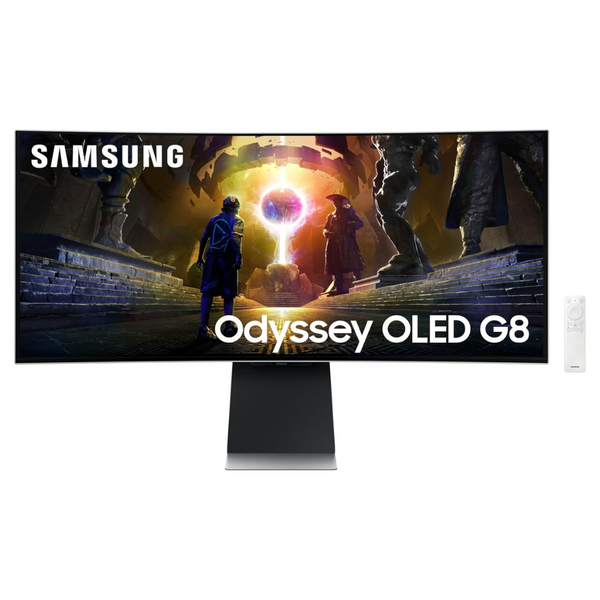 SAMSUNG Odyssey G85SD Series 34" Curved WQHD QD-OLED Gaming Monitor