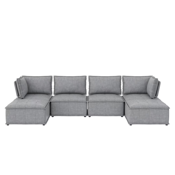 DHP Adam 32" W Corner Chair for Modular Linen Sectional Sofa