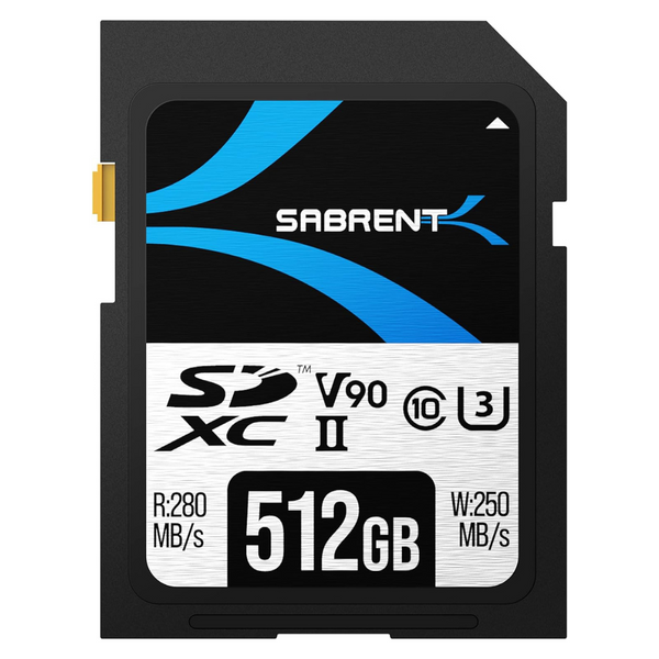 Sabrent Rocket v90 512GB UHS-II / U3 1866x SD Memory Card